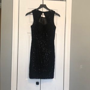 City Studio Black Sequin Dress